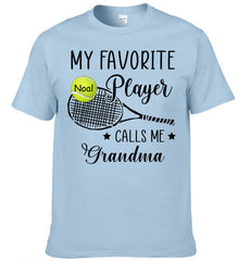 Customised My Favorite Player Calls Me Grandma T-shirt - Personalized Clothing - Gift For Sport Mom/ Sport Grandma, Sport Fan Gift