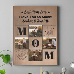 Best Parent Ever - Personalized Family Photo Wall Decorations - Gift for Mom,Dad,Family