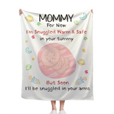 Personalized Baby Blessing Blanket - Custom Keepsake Gift for Newborns & Families