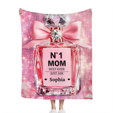 No1 Mom Ever - Personalized Mother Blanket,Mother's Day gift
