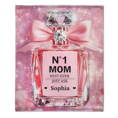 No1 Mom Ever - Personalized Mother Blanket,Mother's Day gift