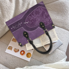 Grandma's Little Sweethearts - Birthday, Loving Gift For Grandmother, Mother, Mom - Personalized Leather Bag