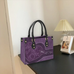 Grandma's Little Sweethearts - Birthday, Loving Gift For Grandmother, Mother, Mom - Personalized Leather Bag