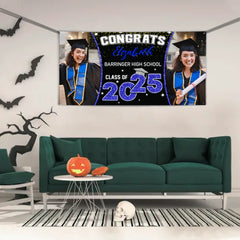 2025 Graduation Banner - Custom Photo Graduation Commemorative Gift