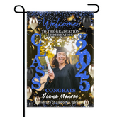 Graduation Welcome Flag – Custom Grad Party Decor – Celebrate Our Grads