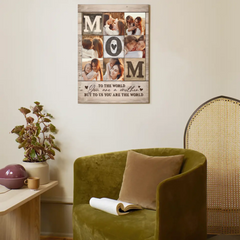 Photo Collage Poster - Personalized Mother Themed Decorative Painting - Gift for Mom