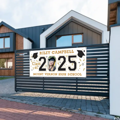 Customized 2025 Graduation Banner - Personalized Photos - Gift for Graduates