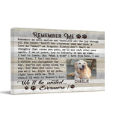Custom Pet Photo Canvas Prints - personalized Text and Title for Pet Owners