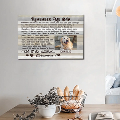 Custom Pet Photo Canvas Prints - personalized Text and Title for Pet Owners