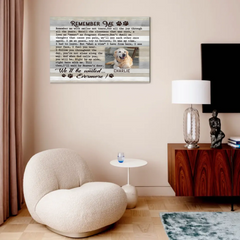Custom Pet Photo Canvas Prints - personalized Text and Title for Pet Owners