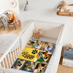 Custom Pet Blanket with Name & Photo – Perfect Dog Lover Gift