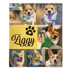 Custom Pet Blanket with Name & Photo – Perfect Dog Lover Gift