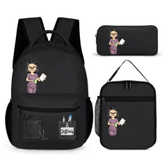 Nurse Scrubs Life - Personalized Character Image and Position Backpack - Gifts for Medical Staff