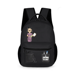 Nurse Scrubs Life - Personalized Character Image and Position Backpack - Gifts for Medical Staff