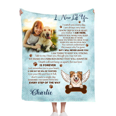 Unique Pet Loss Blanket - Personalized Pet Remembrance Sympathy Gift