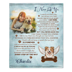 Unique Pet Loss Blanket - Personalized Pet Remembrance Sympathy Gift