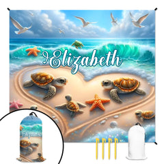 沙滩垫袋子一体1