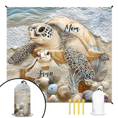 沙滩垫袋子一体1