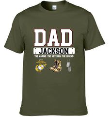Father is Soldier - Personalized Military-Themed Clothing - Father's Day Gift