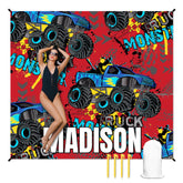 人物沙滩垫无纹理样机 2