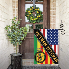 United States Army & Vietnam Veteran - Personalized Name and Year Garden Flag