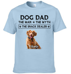 THE MAN THE MYTH - Custom Photo Dog Dad Clothes - Gifts for Pet Owners