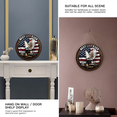 Best Grandpa Papa Dad Ever - Personalized Father Round Wood Sign