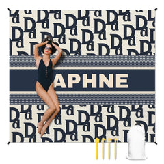 人物沙滩垫无纹理样机 2