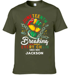 Breaking Chain - Personalized Name Freedom Theme Clothes