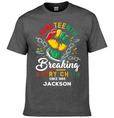 Breaking Chain - Personalized Name Freedom Theme Clothes