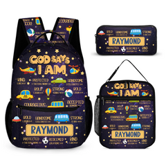 God Says I Am - Personalized Backpack - Back-to-school Gift