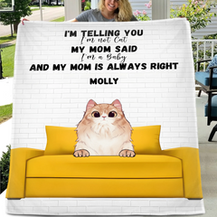 My Mom is Always Right - Personalized Blanket