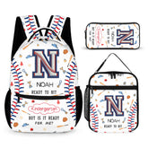 Personalized Initials Custom Baseball Backpack - Gift For Boys