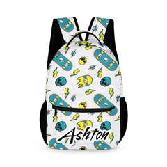 Personalized Name Customized Skateboard Backpacks - School Season Gifts for Kids