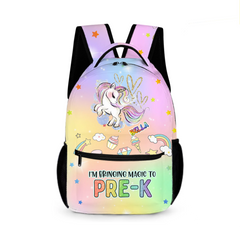 Bringing Magic To School - Personalized Name Customized Girl'S School Bag - A Great Start To The School Year For Your Child!