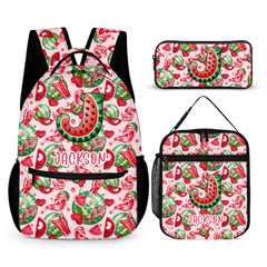 Personalized Name Custom Watermelon Backpack - School Season Gift for Kids