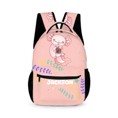 Name Customized Cute Salamander Backpack - School Season Kids Gift