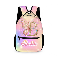 Gleaming Butterfly Custom Backpack - Gift for Back-to-School Season