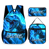 Lightning Dinosaur Custom Backpack - Gift for Back-to-School Season