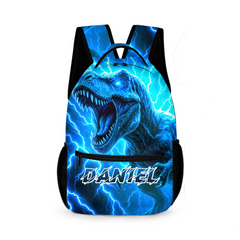 Lightning Dinosaur Custom Backpack - Gift for Back-to-School Season