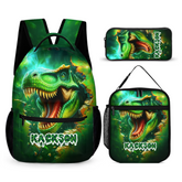Personalized Name Customized T. rex Backpack - School Season Gift for Kids