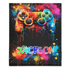 Colorful Game Controller Blanket - Gifts for Games Lovers