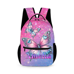 Blingbling Butterfly Customized Backpacks - Start of School Gift for Kids