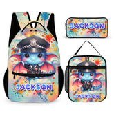 Cute Baby Dragons Customized Backpack - Personalized Name - Start The School Season