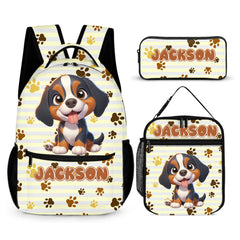 Customized Dog Cat Backpack With Personalized Name - Gift For Children In The School Season