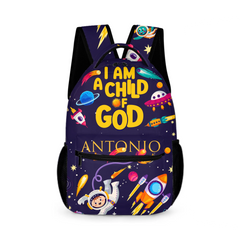I Am A Child Of God - Personalized Name Customized School Bag - A Great Gift For Your Child For The School Season!