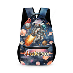 🧑🚀Customized Watercolor Cosmic Backpack - Personalized Name and Astronaut