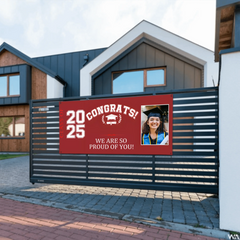 Personalized Custom Photo Banner - Congrats Class of 2025 Graduation Decor Gift