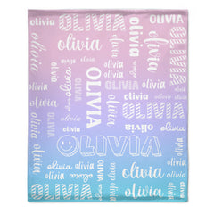 Personalized Custom Name Blanket - Gifts For Family
