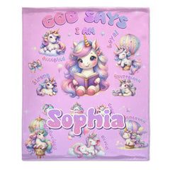 Custom Blanket with Childlike Style - Personalized Name